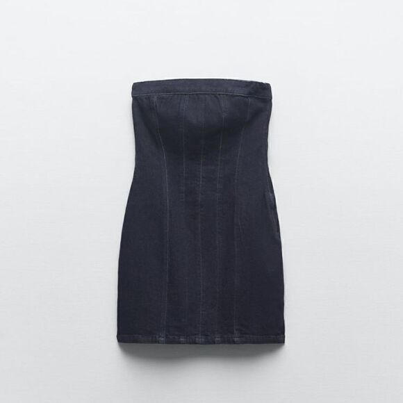 TRF DENIM CORSET DRESS ZARA - Picture 11 of 15
